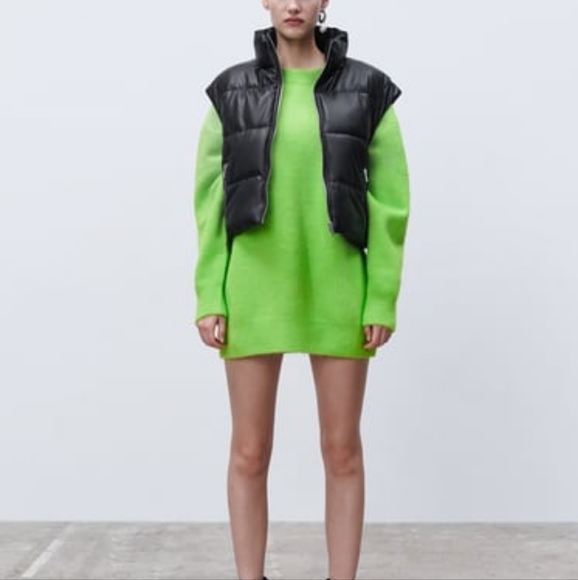 Zara Jackets & Coats Nwt Zara Faux Leathercropped Vestsize L Poshmark